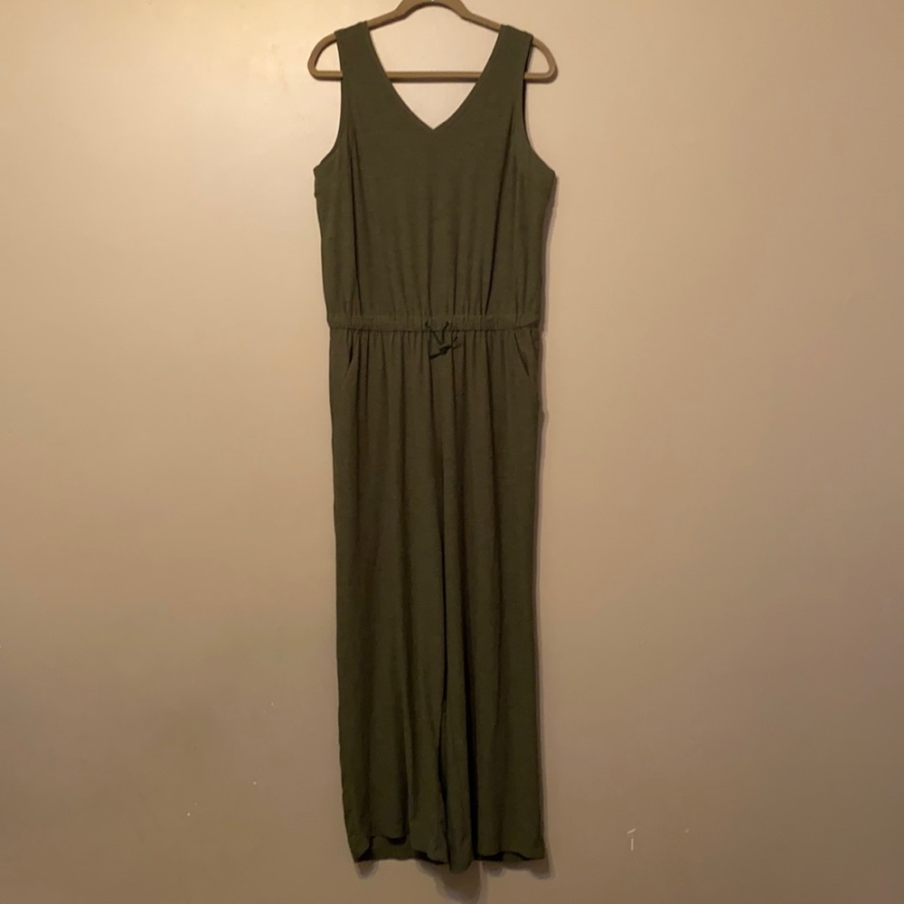 Old Navy Green Sleeveless Jumpsuit, Large Tall